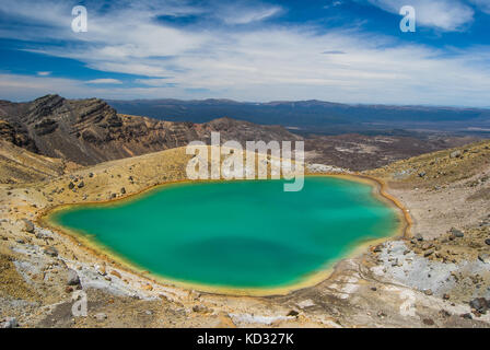 Die Emerald Lakes Stockfoto