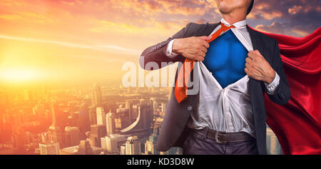 Business superhero. mixed Media Stockfoto