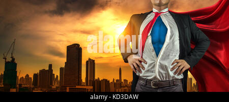 Business superhero. mixed Media Stockfoto