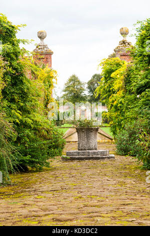 Der ummauerte Garten in Sandringham House, im Herbst. Stockfoto