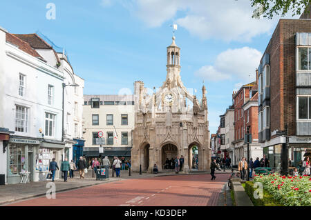 Die Markthalle Kreuz in Chichester, West Sussex. Stockfoto