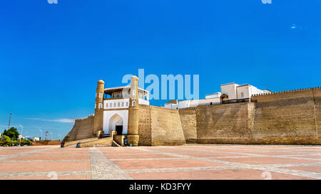 Blick auf die Lade Festung in Buchara, Usbekistan Stockfoto