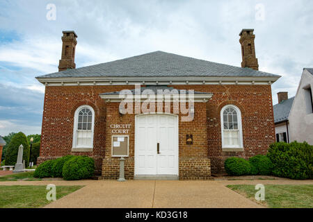 Richmond County Courthouse, Warschau, Virginia Stockfoto