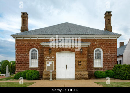 Richmond County Courthouse, Warschau, Virginia Stockfoto