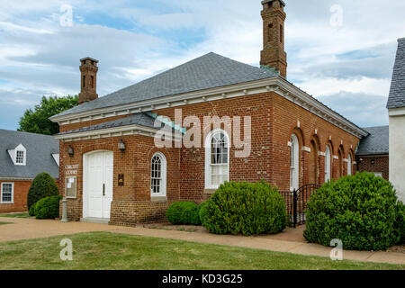 Richmond County Courthouse, Warschau, Virginia Stockfoto