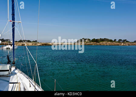 Callot Insel in der Bucht von Morlaix Bretagne Frankreich Stockfoto