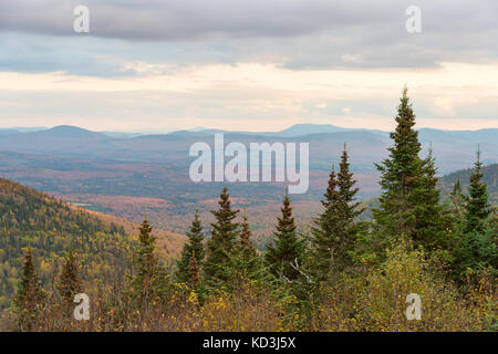 Panorama Luftbild von megantic Berg in der Eastern Townships, Provinz Quebec, Kanada Stockfoto