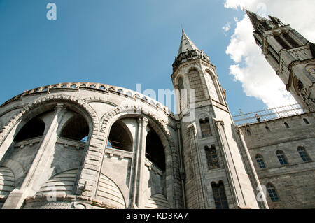 Unsere Liebe Frau von Lourdes sanctuary Basilika - Frankreich Stockfoto