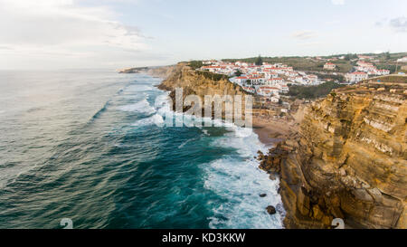 Azenhas do Mar, Portugal Stadt am Meer Stockfoto