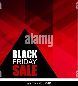 Black Friday Sale Poster mit mehreren abstrakten Dreiecken. Elegante Vorlage. Stock Vektor