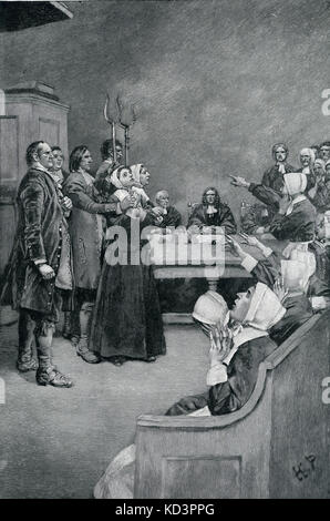 Hexerei, Hexen, Hexenjagd, Hexen auf dem Scheiterhaufen, Zeichnung, 19