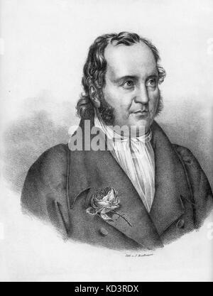 Johann Paul Friedrich Richter oder Jean Paul Johann Paul Friedrich Richter geboren. Deutscher Schriftsteller.  21. März 1763 – 14. November 1825 Stockfoto