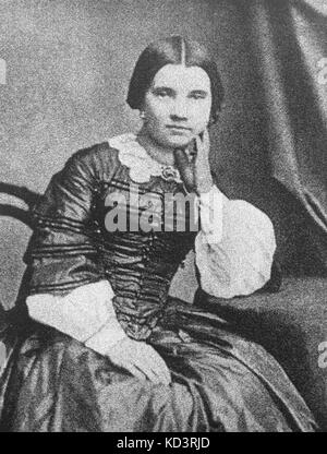 Elizabeth (oder Elisabeth) Brahms - Porträt von Johannes Brahms' Schwester Johannes Brahms, Deutscher Komponist: 7. Mai 1833 bis 3. April 1897. Stockfoto