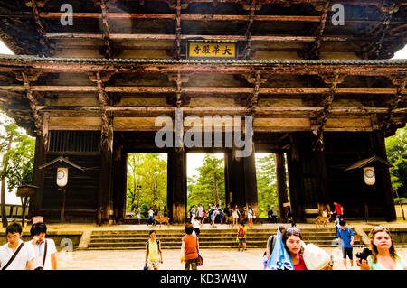 Das Haupttor zum Todaiji-Tempel, Nara, Tokio Japan Stockfoto