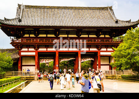 Haupttor zum Todaiji-Tempel, Nara, Tokio Japan Stockfoto