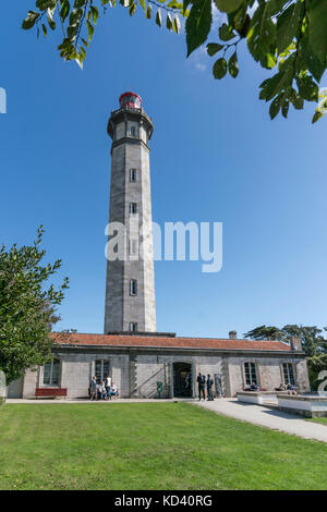 Phare des Baleines, Leuchtturm, Ile de Re, Nouvelle - Aquitaine, Französisch westcoast, Frankreich, Stockfoto