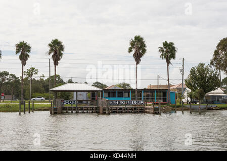 Bussard Beach Bar & Grill direkt am Wasser am Lake Eustis, Florida USA Stockfoto