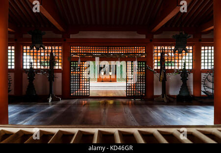 Itsukushima Schrein von, Miyajima, Japan. Stockfoto