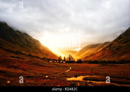 Fünf Schwestern von Kintail, Schottland, Highlands Stockfoto