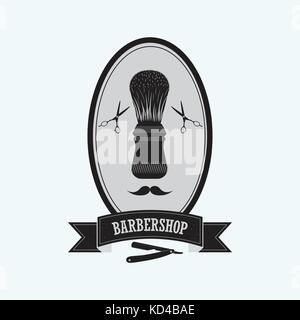 Rasieren und die Haare schneiden lassen Stock Vektor