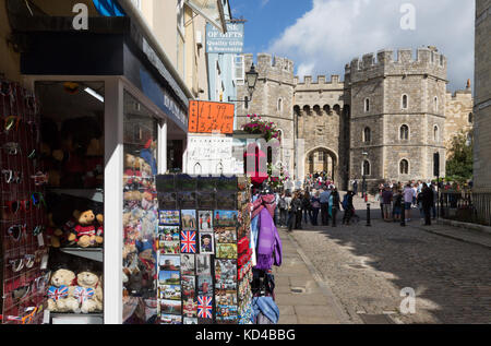 Außenansicht der Stadt Windsor und des Schlosses windsor, Windsor, England Stockfoto