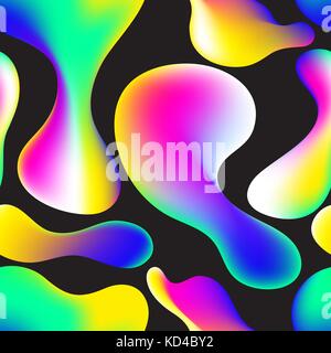 Flüssig Farbe nahtlose Muster moderne Stock Vektor