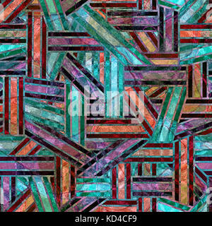 Zusammenfassung Hintergrund von geometrischen Formen. Hochauflösende nahtlose Textur Stockfoto