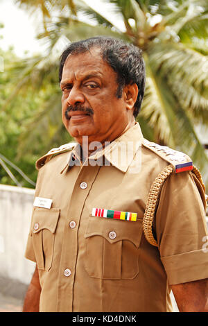 Porträt eines Polizisten Stockfoto