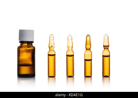 Vitamin c Konzept auf weißem Hintergrund Stockfoto