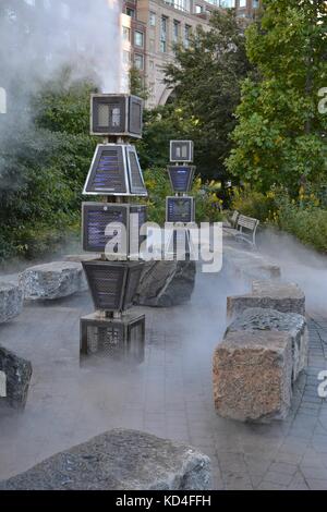 Kunst im öffentlichen Raum entlang der Greenway in Boston, Massachusetts, USA Stockfoto