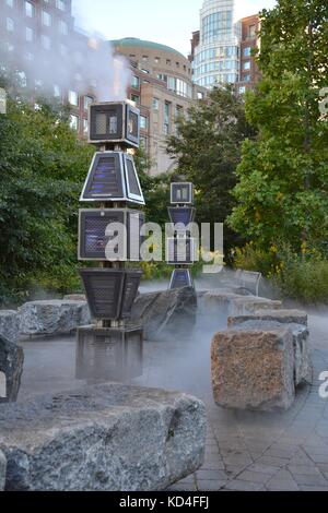 Kunst im öffentlichen Raum entlang der Greenway in Boston, Massachusetts, USA Stockfoto