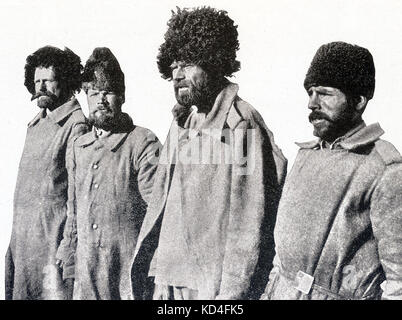 Dieses Foto stammt aus der Zeit des Ersten Weltkriegs die Bildunterschrift lautet: russische Gefangene nur so, wie sie erfasst wurde. Sie erfordern in der Regel starke Aufmerksamkeit von der sanitären Corps. Stockfoto