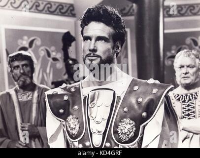 Bodybuilder Steve Reeves spielt im TROJANISCHEN PFERD (1961) Stockfoto