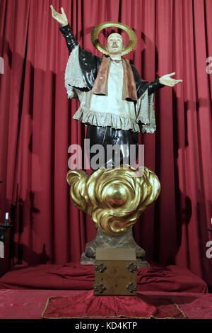 Kapelle des hl. Josep Oriol in Santa Maria del Pi Kirche im gotischen Viertel von Barcelona Katalonien Spanien Stockfoto