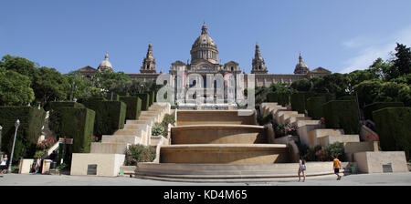 Museu Nacional d'Art de Catalunya Katalanische Nationalmuseum für Kunst MNAC Plaza de España Barcelona Katalonien Spanien Stockfoto
