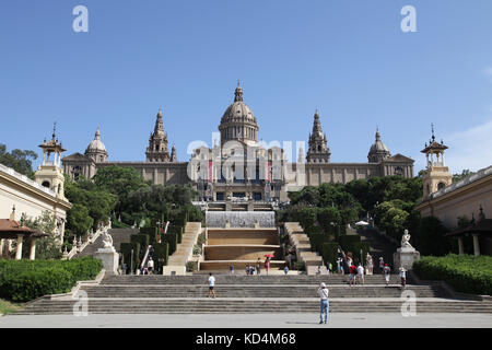 Museu Nacional d'Art de Catalunya Katalanische Nationalmuseum für Kunst MNAC Plaza de España Barcelona Katalonien Spanien Stockfoto