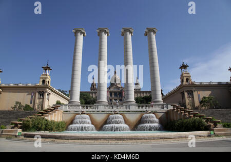 Museu Nacional d'Art de Catalunya Katalanische Nationalmuseum für Kunst MNAC Plaza de España Barcelona Katalonien Spanien Stockfoto