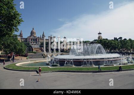 Museu Nacional d'Art de Catalunya Katalanische Nationalmuseum für Kunst MNAC Plaza de España Barcelona Katalonien Spanien Stockfoto
