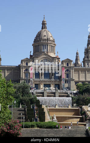 Museu Nacional d'Art de Catalunya Katalanische Nationalmuseum für Kunst MNAC Plaza de España Barcelona Katalonien Spanien Stockfoto