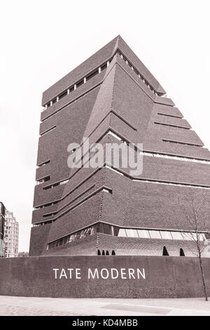 Herzog & de Meuron Tate Modern, Tate Modern Museum Architektur, Southbank, London, England, Grossbritannien Stockfoto