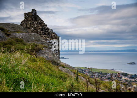 Genießen Sie die Aussicht von North Berwick Law, John Muir in East Lothian, North Berwick, Schottland Stockfoto