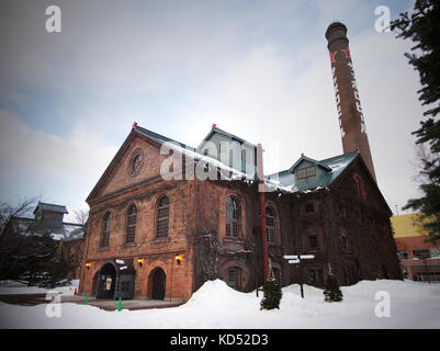 Sapporo Beer Museum im Sapporo Garden Park, Hokkaido, Japan, im Winter Stockfoto