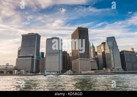 Manhattan Waterfront, New York City Stockfoto