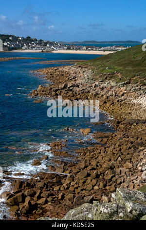 Hugh Town, st.Maria, die Scilly Inseln, Britische Inseln Stockfoto