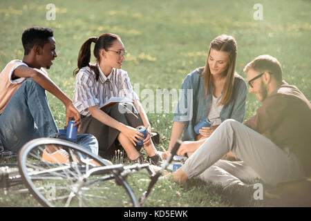 Multiethnischen Freunde Stockfoto