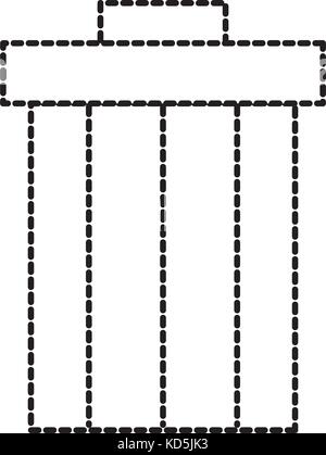 Müll Müll kann Datei enthält Objekte Web Stock Vektor