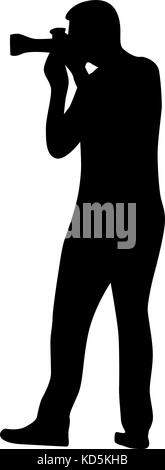 Fotograf silhouette Vektor Stock Vektor