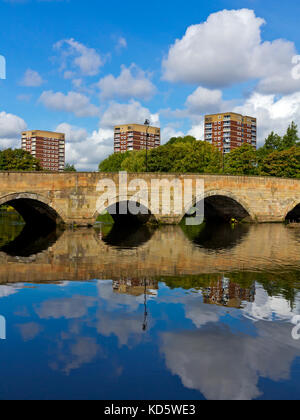 Lady Brücke gebaut 1796 in der River Tame in Tamworth, Staffordshire Wst Midlands England UK wider Stockfoto