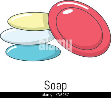 Soap-Symbol, Cartoon Stil Stock Vektor