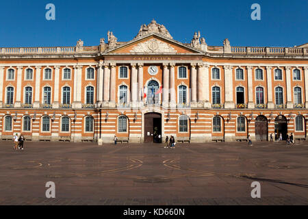 Toulouse (Südfrankreich): City Hall in "Place du Capitole" Platz, in der Innenstadt von Toulouse (nicht für Postkarte Produktion verfügbar) Stockfoto